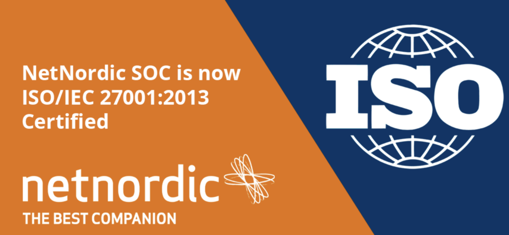 NetNordic SOC er ISO 27001 certificeret